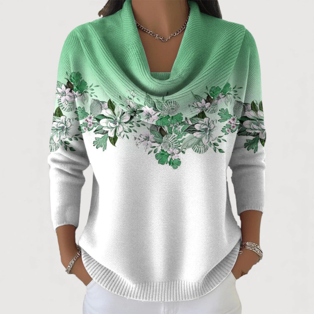 Florena | Elegancki Sweter z Dekoltem