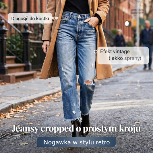 Lavia™ | Jeansy Cropped o Prostym Kroju