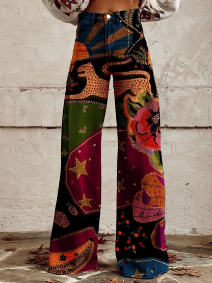 Léna – Spodnie boho chic