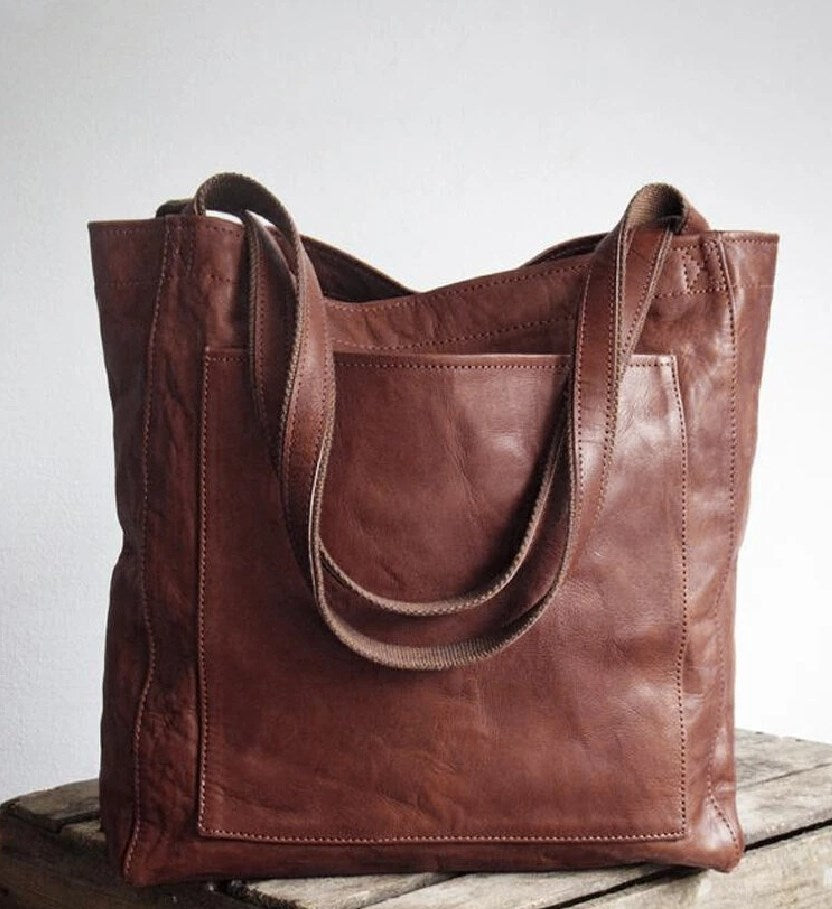 Solena | Klasyczna Torba Tote w Stylu Skórzanym