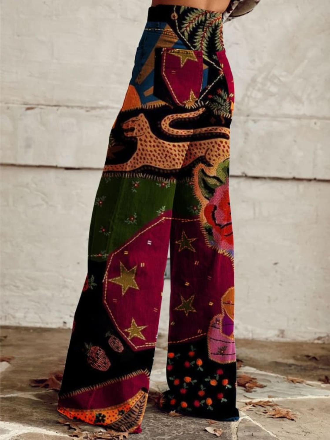 Léna – Spodnie boho chic