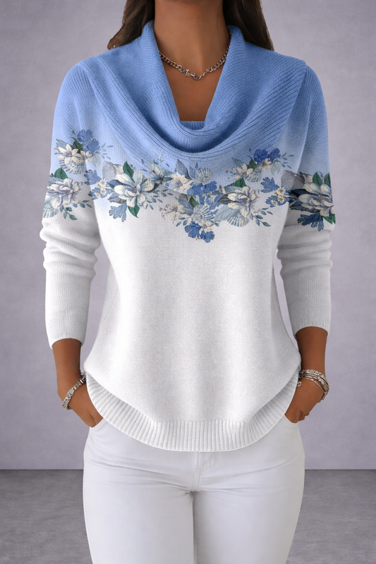 Florena |  Elegancki Sweter z Dekoltem