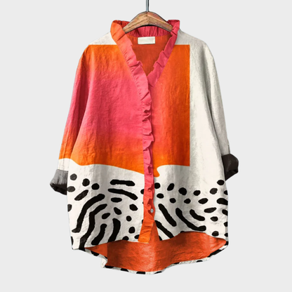 Lucy™ | Lekka i Stylowa Bluzka z Artystycznym Wzorem