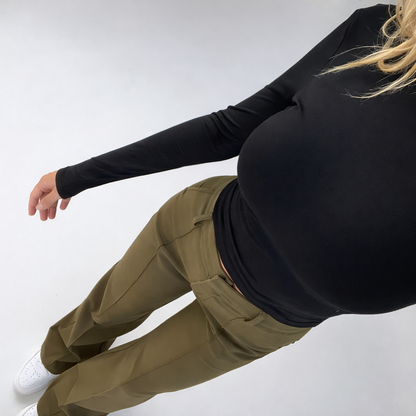 BEVIRA™ | Spodnie damskie z wysokim stanem – proste nogawki, elegancki krój