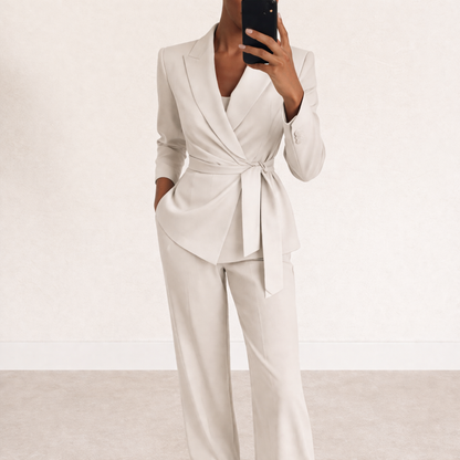 Livia™ | Elegancki Zestaw z Marynarką i Spodniami