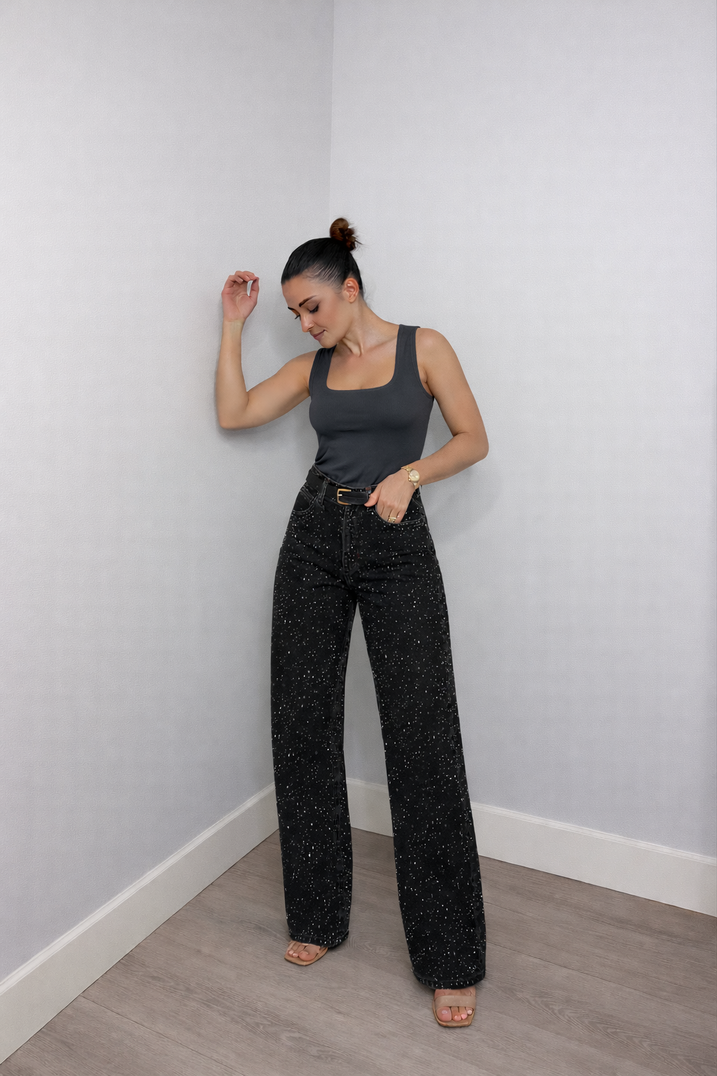 SANIRA™ | Damskie jeansy z wysokim stanem – proste nogawki, styl vintage