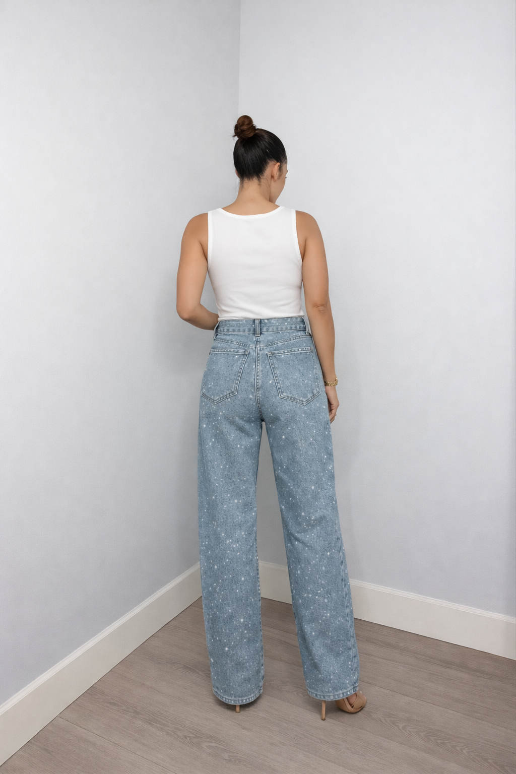 SANIRA™ | Damskie jeansy z wysokim stanem – proste nogawki, styl vintage