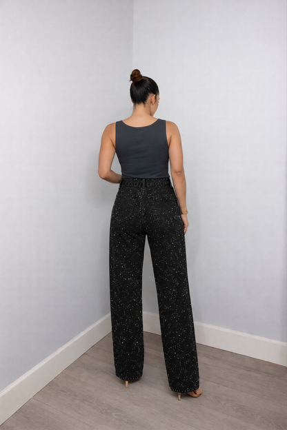 SANIRA™ | Damskie jeansy z wysokim stanem – proste nogawki, styl vintage
