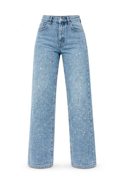 SANIRA™ | Damskie jeansy z wysokim stanem – proste nogawki, styl vintage