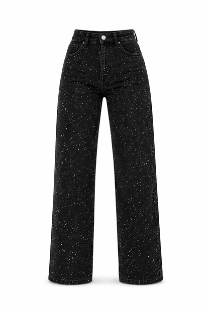 SANIRA™ | Damskie jeansy z wysokim stanem – proste nogawki, styl vintage