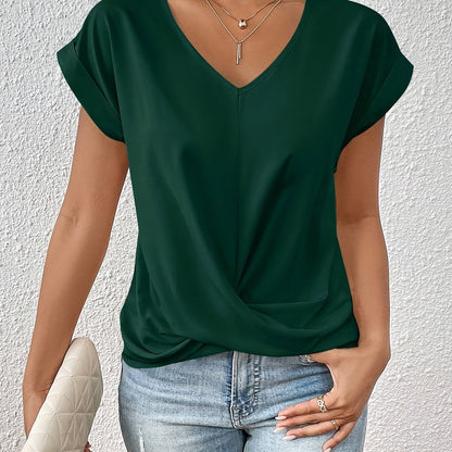Sorella™ | Klasyczny T-shirt z Dekoltem V