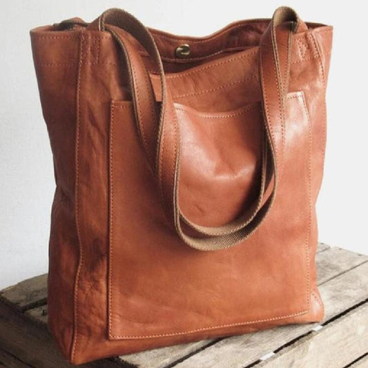Solena | Klasyczna Torba Tote w Stylu Skórzanym
