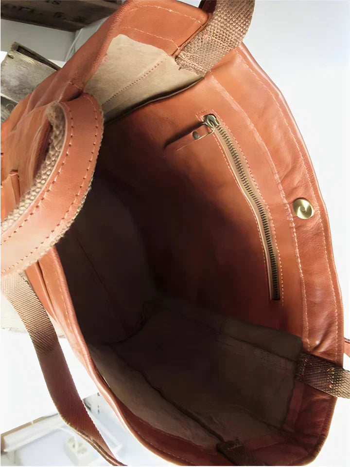 Solena | Klasyczna Torba Tote w Stylu Skórzanym