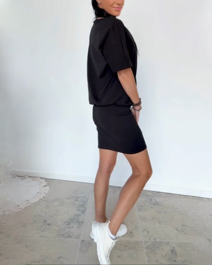 Melissa | Wygodna sukienka stretch o eleganckim, swobodnym kroju