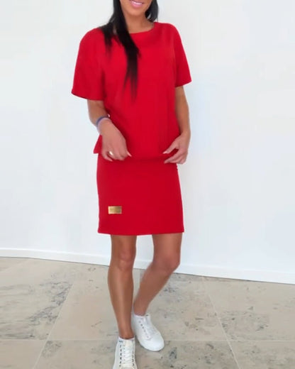 Melissa | Wygodna sukienka stretch o eleganckim, swobodnym kroju