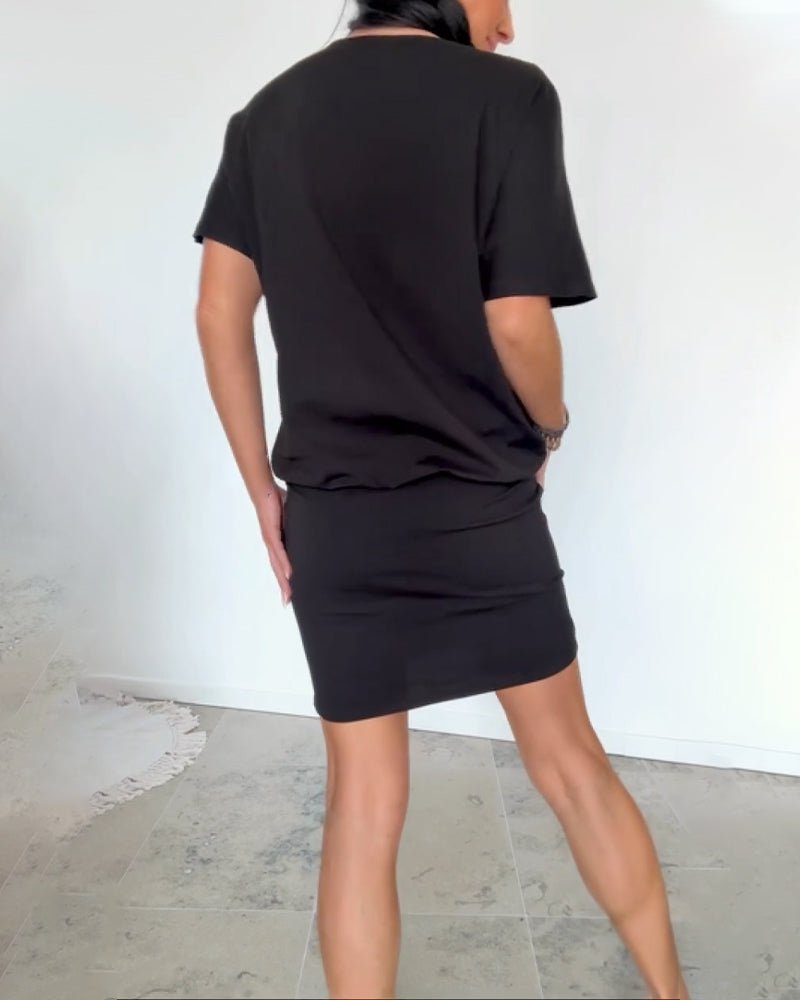 Melissa | Wygodna sukienka stretch o eleganckim, swobodnym kroju