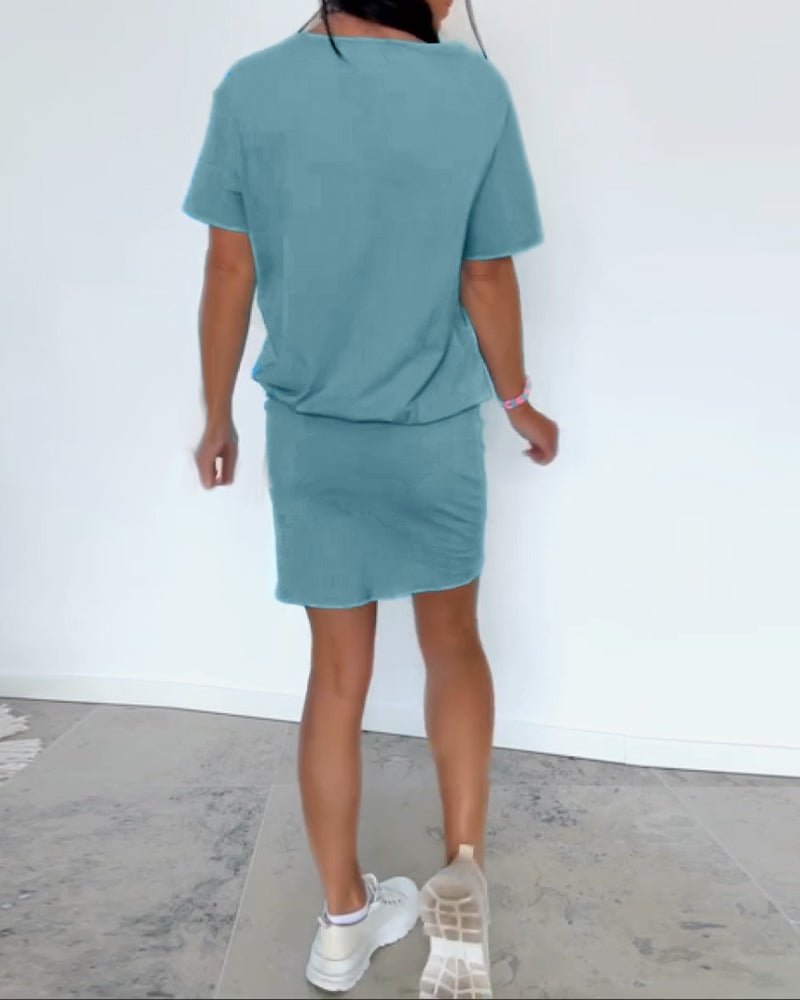 Melissa | Wygodna sukienka stretch o eleganckim, swobodnym kroju
