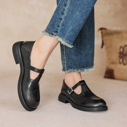 Mattea | Elegante Skórzane Buty Mary Jane