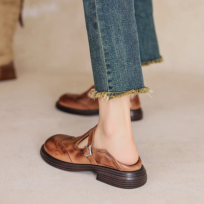 Mattea | Elegante Skórzane Buty Mary Jane