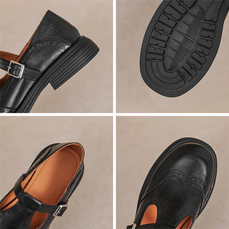 Mattea | Elegante Skórzane Buty Mary Jane