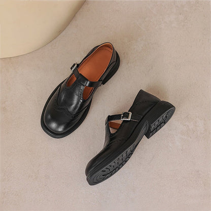 Mattea | Elegante Skórzane Buty Mary Jane