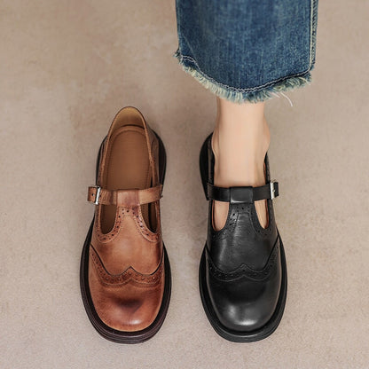 Mattea | Elegante Skórzane Buty Mary Jane