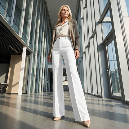 Veronik | Eleganckie spodnie damskie z wysokim stanem